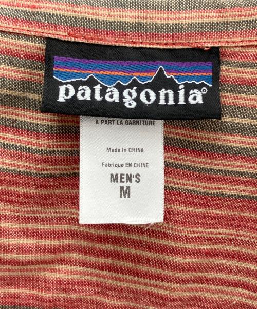 Patagonia（パタゴニア）Patagonia (パタゴニア) 半袖シャツ レッド×グリーン サイズ:Ｍの古着・服飾アイテム