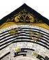 中古・古着 HERMES (エルメス) シルクスカーフ ブラック×ゴールド：15000円