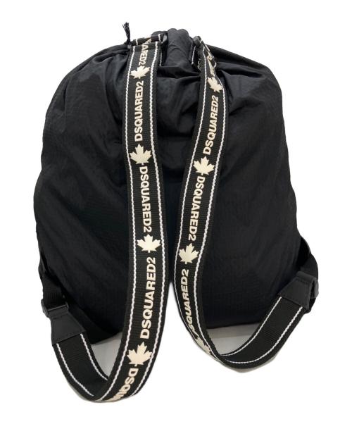 DSQUARED2（ディースクエアード）DSQUARED2 (ディースクエアード) DSQUARED2/DRAWSTRING BACKPACK ブラックの古着・服飾アイテム