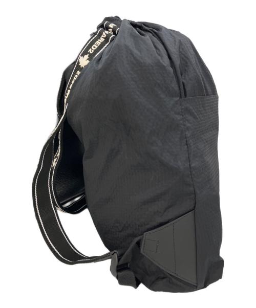DSQUARED2（ディースクエアード）DSQUARED2 (ディースクエアード) DSQUARED2/DRAWSTRING BACKPACK ブラックの古着・服飾アイテム