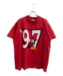MICKEY（ミッキー）の古着「半袖カットソー」｜レッド
