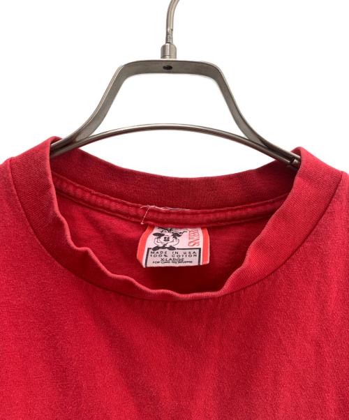 MICKEY（ミッキー）MICKEY (ミッキー) 半袖カットソー レッド サイズ:XLの古着・服飾アイテム