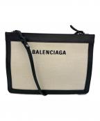 BALENCIAGAバレンシアガ）の古着「ショルダーバッグ」｜ブラック×アイボリー