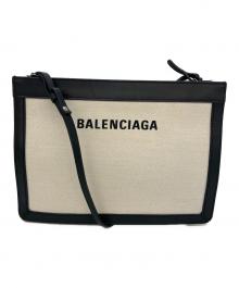 BALENCIAGA（バレンシアガ）の古着「ショルダーバッグ」｜ブラック×アイボリー