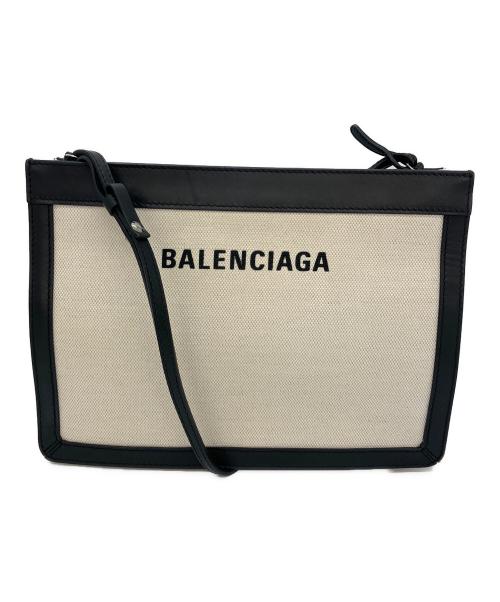 BALENCIAGA（バレンシアガ）BALENCIAGA (バレンシアガ) ショルダーバッグ ブラック×アイボリーの古着・服飾アイテム