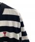 中古・古着 AMI Alexandre Mattiussi (アミアレクサンドルマテュッシ) 半袖カットソー ホワイト×ブラック サイズ:XL：14000円