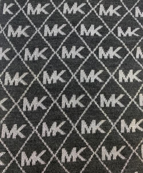 MICHAEL KORS（マイケルコース）MICHAEL KORS (マイケルコース) マフラー ブラック×シルバーの古着・服飾アイテム