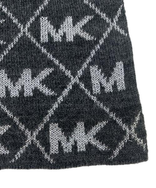 MICHAEL KORS（マイケルコース）MICHAEL KORS (マイケルコース) マフラー ブラック×シルバーの古着・服飾アイテム