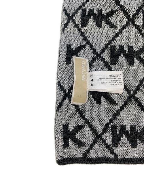 MICHAEL KORS（マイケルコース）MICHAEL KORS (マイケルコース) マフラー ブラック×シルバーの古着・服飾アイテム