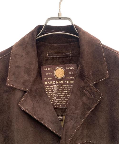 MARC NEW YORK（マークニューヨーク）MARC NEW YORK (マークニューヨーク) ベロアテーラードジャケット ブラウン サイズ:Ｍの古着・服飾アイテム
