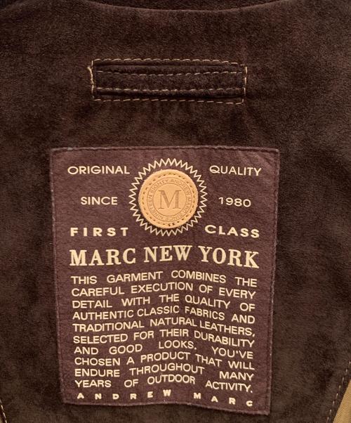 MARC NEW YORK（マークニューヨーク）MARC NEW YORK (マークニューヨーク) ベロアテーラードジャケット ブラウン サイズ:Ｍの古着・服飾アイテム
