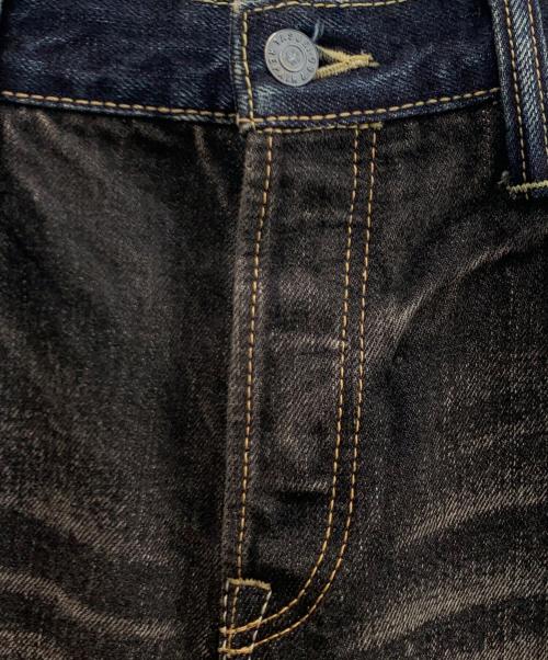 TASUKI JEANS（タスキジーンズ）TASUKI JEANS (タスキジーンズ) デニムパンツ ブラック×インディゴ サイズ:38の古着・服飾アイテム
