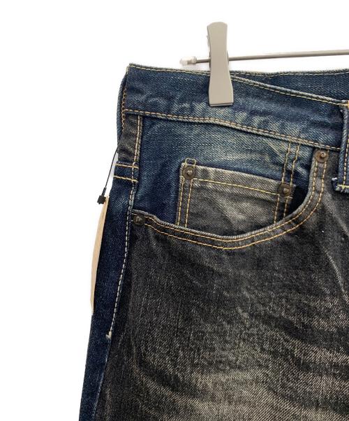 TASUKI JEANS（タスキジーンズ）TASUKI JEANS (タスキジーンズ) デニムパンツ ブラック×インディゴ サイズ:38の古着・服飾アイテム