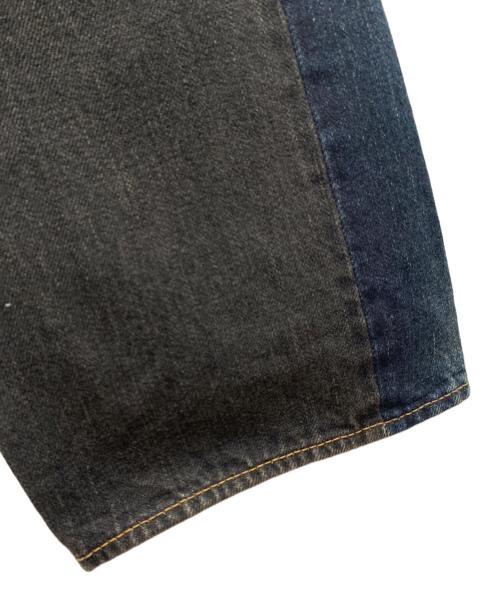 TASUKI JEANS（タスキジーンズ）TASUKI JEANS (タスキジーンズ) デニムパンツ ブラック×インディゴ サイズ:38の古着・服飾アイテム