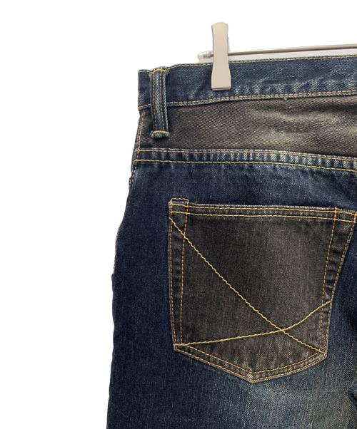TASUKI JEANS（タスキジーンズ）TASUKI JEANS (タスキジーンズ) デニムパンツ ブラック×インディゴ サイズ:38の古着・服飾アイテム
