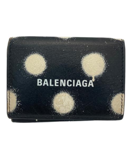BALENCIAGA（バレンシアガ）BALENCIAGA (バレンシアガ) 3つ折り財布 ブラックの古着・服飾アイテム