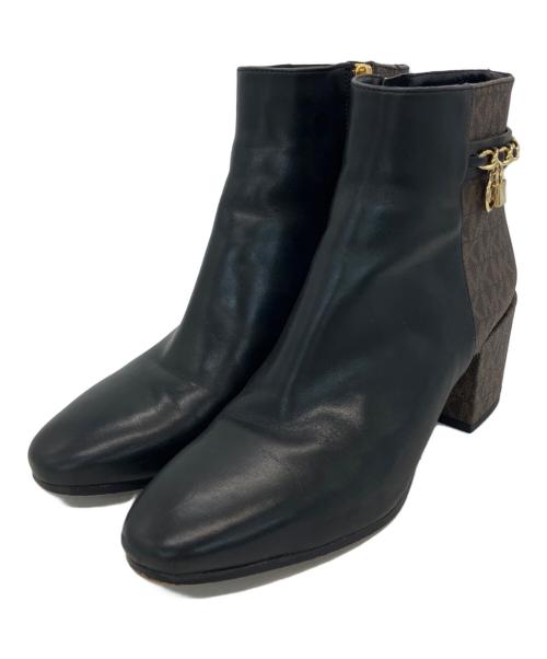 MICHAEL KORS（マイケルコース）MICHAEL KORS (マイケルコース) ショートブーツ ブラウン×ブラック サイズ:22.5の古着・服飾アイテム