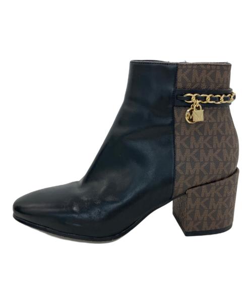 MICHAEL KORS（マイケルコース）MICHAEL KORS (マイケルコース) ショートブーツ ブラウン×ブラック サイズ:22.5の古着・服飾アイテム