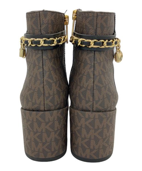 MICHAEL KORS（マイケルコース）MICHAEL KORS (マイケルコース) ショートブーツ ブラウン×ブラック サイズ:22.5の古着・服飾アイテム