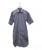 POLO RALPH LAURENポロ・ラルフローレン）の古着「シャツワンピース」｜ネイビー×ホワイト