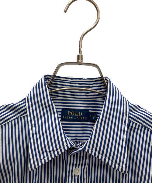 POLO RALPH LAUREN（ポロ・ラルフローレン）POLO RALPH LAUREN (ポロ・ラルフローレン) シャツワンピース ネイビー×ホワイトの古着・服飾アイテム
