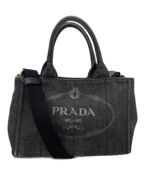 PRADA（プラダ）PRADA (プラダ) 2WAYバッグ ブラックの古着・服飾アイテム