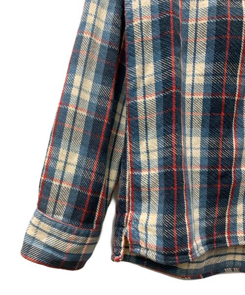 A BATHING APE（アベイシングエイプ）A BATHING APE (アベイシングエイプ) 長袖シャツ ブルー サイズ:Lの古着・服飾アイテム