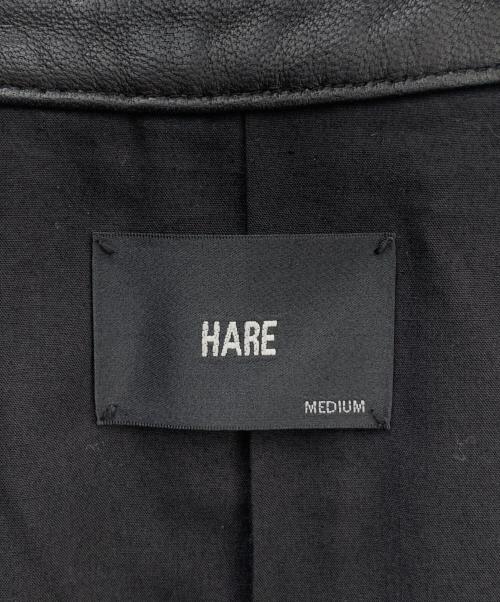 HARE（ハレ）HARE (ハレ) レザージャケット ブラック サイズ:Ｍの古着・服飾アイテム