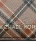 中古・古着 MICHAEL KORS (マイケルコース) カードケース ブラック×ブラウン：6000円