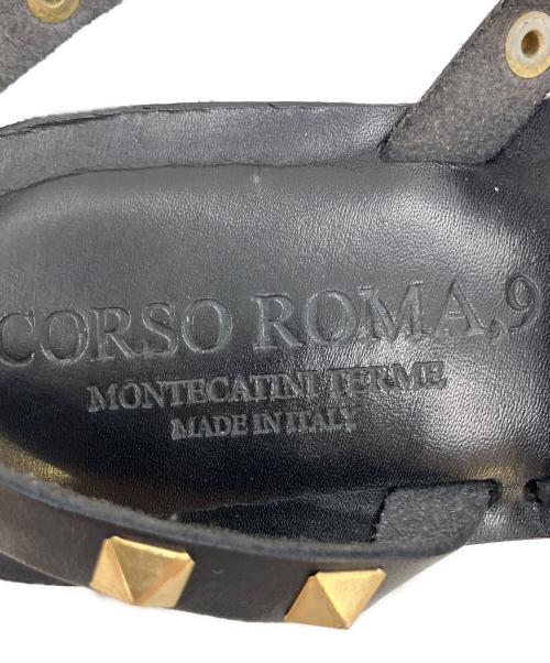 CORSO ROMA 9（コルソローマノーヴェ）CORSO ROMA 9 (コルソローマノーヴェ) サンダル ブラック サイズ:23の古着・服飾アイテム