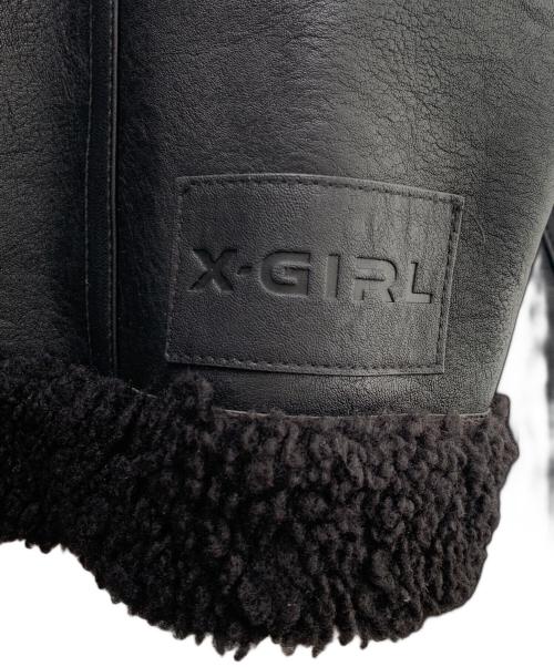 X-GIRL（エックスガール）X-girl (エックスガール) フェイクレザージャケット ブラック サイズ:Ｓの古着・服飾アイテム