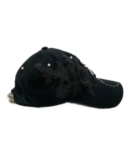 APACHE（アパッシュ）APACHE (アパッシュ) New Era (ニューエラ) APACHE×New Era/WLB LACE CUSTOM DAD CAP ブラックの古着・服飾アイテム