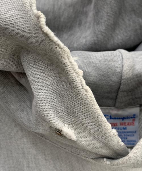 Champion REVERSE WEAVE（チャンピオン リバース ウィーブ）Champion REVERSE WEAVE (チャンピオン リバース ウィーブ) プルオーバーパーカー グレー サイズ:Ｍの古着・服飾アイテム