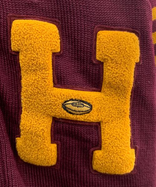 LASLEY KNITTING（ラズリーニッティング）LASLEY KNITTING (ラズリーニッティング) 厚手カーディガン ボルドー サイズ:不明の古着・服飾アイテム