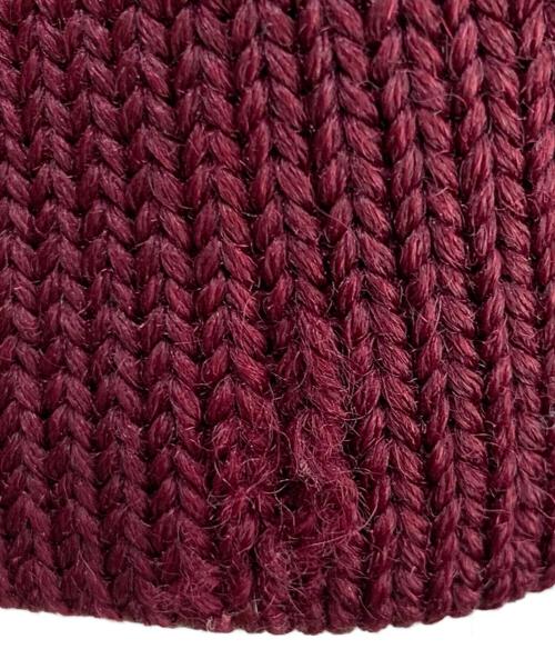 LASLEY KNITTING（ラズリーニッティング）LASLEY KNITTING (ラズリーニッティング) 厚手カーディガン ボルドー サイズ:不明の古着・服飾アイテム