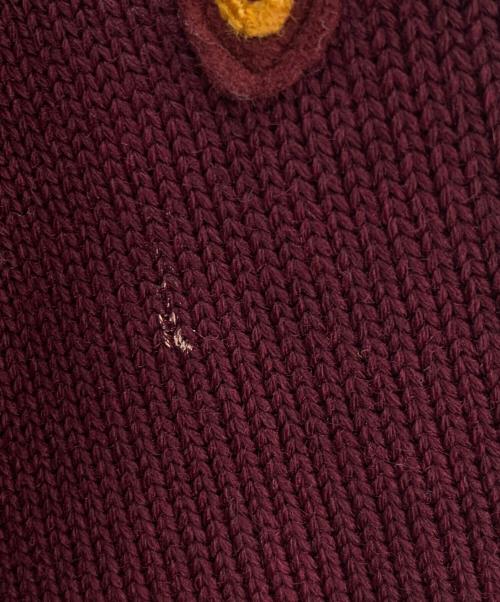 LASLEY KNITTING（ラズリーニッティング）LASLEY KNITTING (ラズリーニッティング) 厚手カーディガン ボルドー サイズ:不明の古着・服飾アイテム