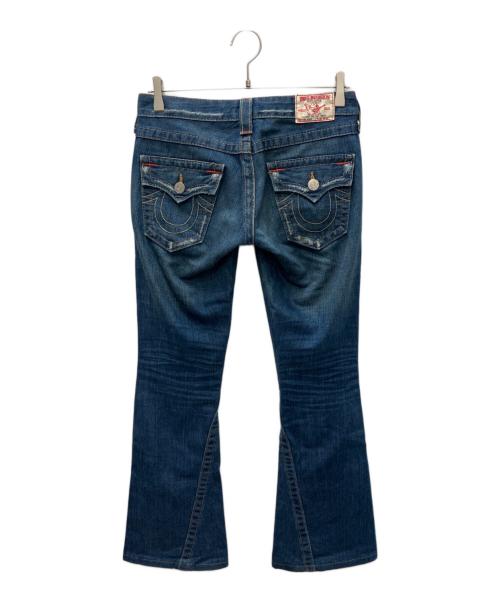 TRUE RELIGION（トゥルー レリジョン）TRUE RELIGION (トゥルー レリジョン) ダメージデニムフレアパンツ インディゴ サイズ:SIZE 25の古着・服飾アイテム