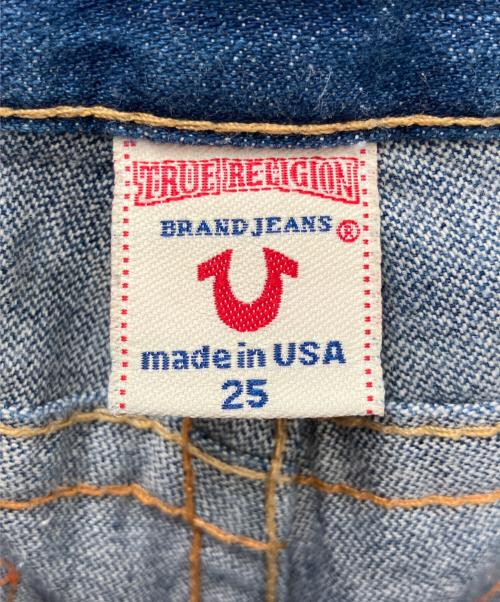 TRUE RELIGION（トゥルー レリジョン）TRUE RELIGION (トゥルー レリジョン) ダメージデニムフレアパンツ インディゴ サイズ:SIZE 25の古着・服飾アイテム