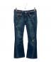 TRUE RELIGION（トゥルー レリジョン）の古着「ダメージデニムフレアパンツ」｜インディゴ