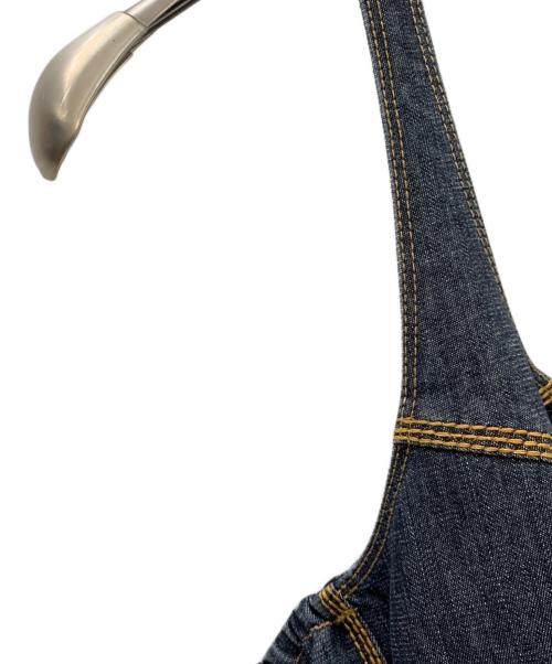 BURBERRY BLUE LABEL（バーバリー ブルー レーベル）BURBERRY BLUE LABEL (バーバリー ブルー レーベル) ホルターネックデニムワンピース インディゴ サイズ:38の古着・服飾アイテム