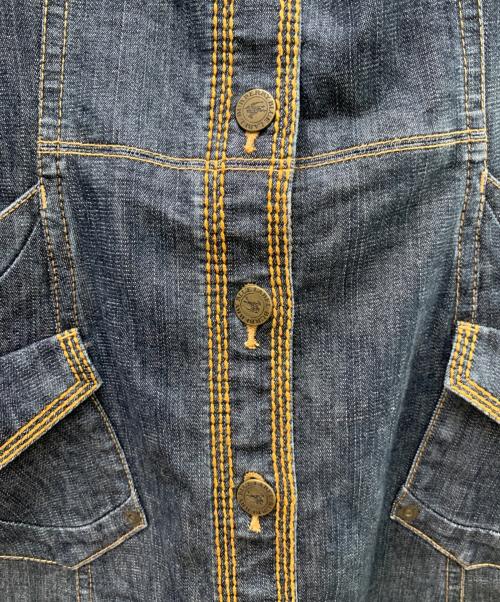 BURBERRY BLUE LABEL（バーバリー ブルー レーベル）BURBERRY BLUE LABEL (バーバリー ブルー レーベル) ホルターネックデニムワンピース インディゴ サイズ:38の古着・服飾アイテム