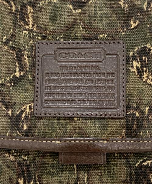 COACH（コーチ）COACH (コーチ) ショルダーバッグ カーキ×ブラウンの古着・服飾アイテム