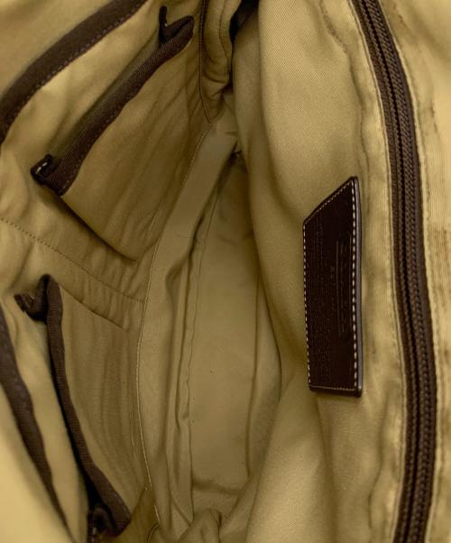 COACH（コーチ）COACH (コーチ) ショルダーバッグ カーキ×ブラウンの古着・服飾アイテム