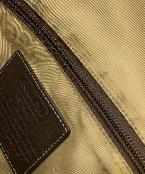 COACH（コーチ）COACH (コーチ) ショルダーバッグ カーキ×ブラウンの古着・服飾アイテム