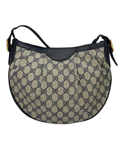 GUCCI（グッチ）GUCCI (グッチ) ショルダーバッグ ネイビー×グレーの古着・服飾アイテム