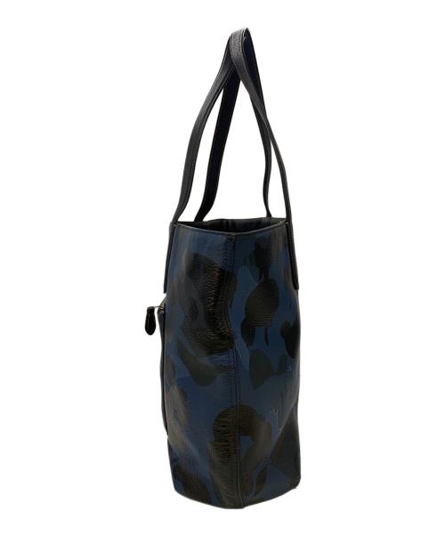 COACH（コーチ）COACH (コーチ) トートバッグ ブルー×ブラックの古着・服飾アイテム