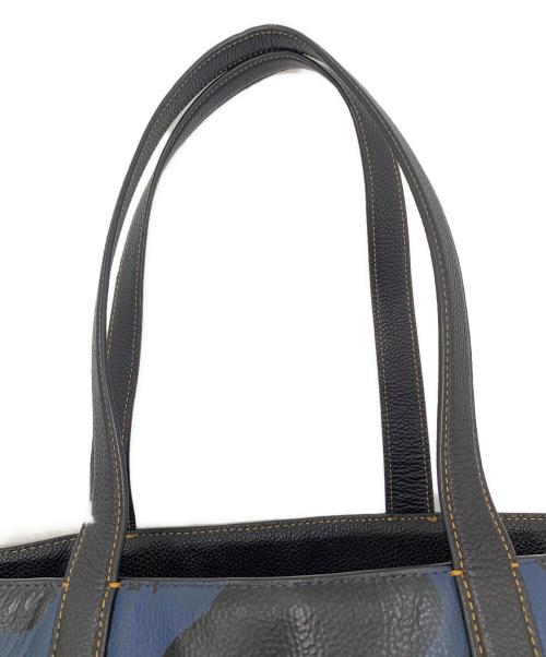 COACH（コーチ）COACH (コーチ) トートバッグ ブルー×ブラックの古着・服飾アイテム