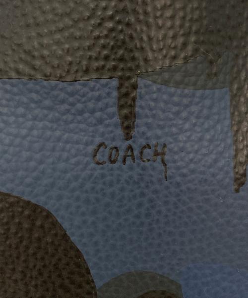 COACH（コーチ）COACH (コーチ) トートバッグ ブルー×ブラックの古着・服飾アイテム