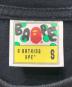 中古・古着 BAPE BY A BATHING APE (ベイプバイアベイシングエイプ) ハニカム カモ シャーク Tシャツ ブラック サイズ:Ｓ：5000円