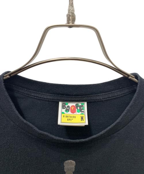BAPE BY A BATHING APE（ベイプバイアベイシングエイプ）BAPE BY A BATHING APE (ベイプバイアベイシングエイプ) ハニカム カモ シャーク Tシャツ ブラック サイズ:Ｍの古着・服飾アイテム